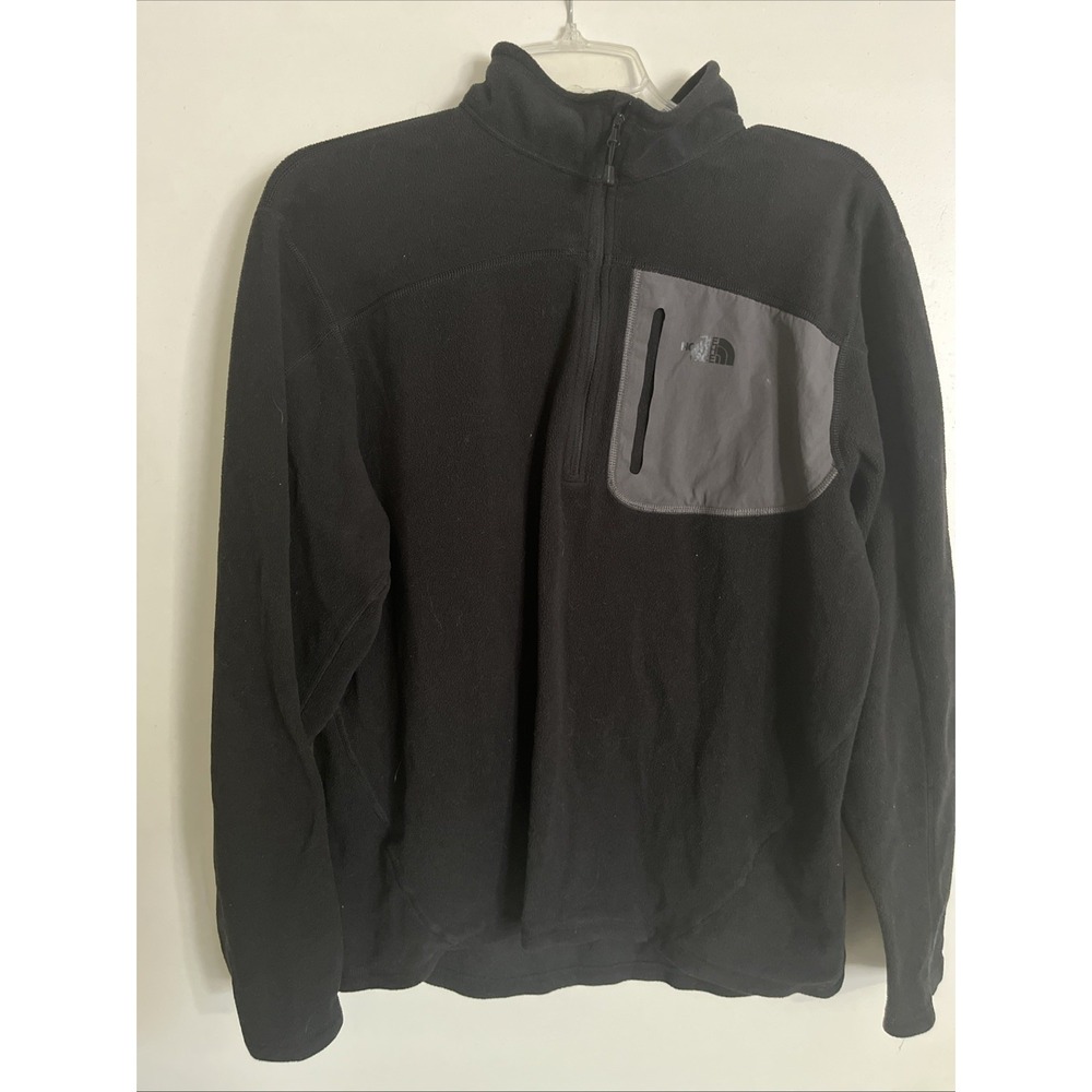 The North Face Men's Black Fleece Pullover 1/4 Zip Size Large